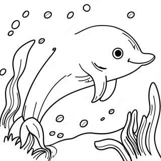 Barbie Dolphin Coloring Pages