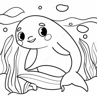 Barbie Dolphin Swimming Coloring Page 57183-45884