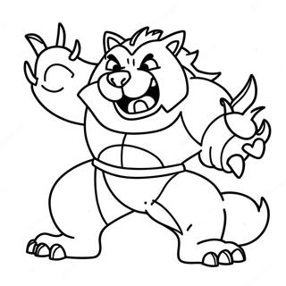 Incineroar Coloring Pages