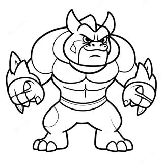 Incineroar Coloring Page 57193-45888