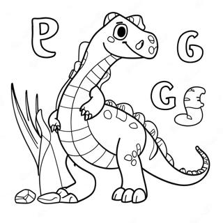 Dinosaur Alphabet Coloring Page 57213-45905