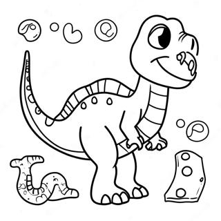 Dinosaur Alphabet Coloring Page 57213-45906