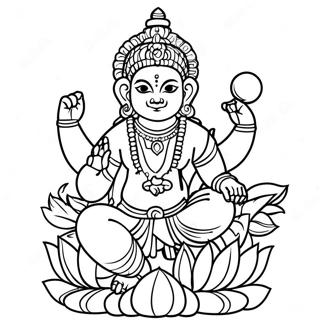 Hindu God Coloring Page 57223-45914