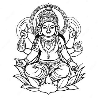 Hindu God Coloring Page 57223-45915