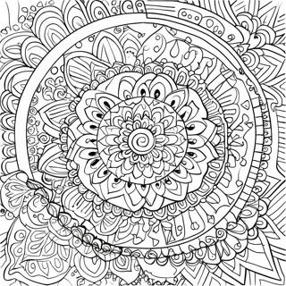 Colorful Mandala Hindu Coloring Page 57224-45921