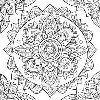 Colorful Mandala Hindu Coloring Page 57224-45923