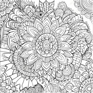 Colorful Mandala Hindu Coloring Page 57224-45924