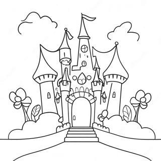 Magical Princess Castle Coloring Page 57234-45929