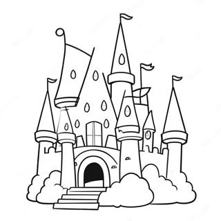 Magical Princess Castle Coloring Page 57234-45930