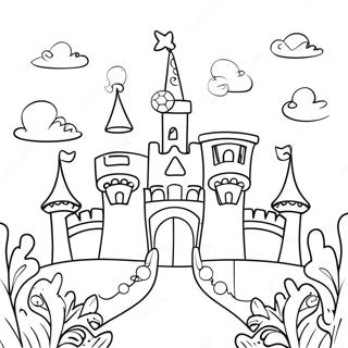 Magical Princess Castle Coloring Page 57234-45931