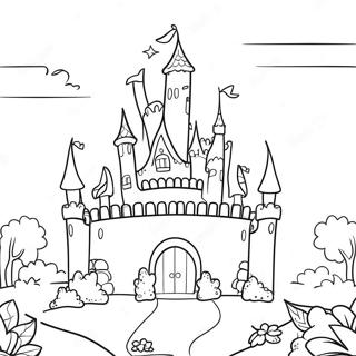 Magical Princess Castle Coloring Page 57234-45932