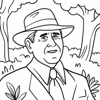 Bush Coloring Page 57243-45928