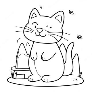 Playful Simon S Cat Coloring Page 57254-45945