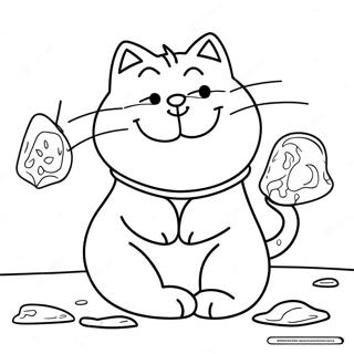 Playful Simon S Cat Coloring Page 57254-45946