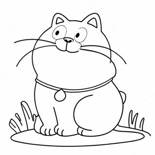 Playful Simon S Cat Coloring Page 57254-45948