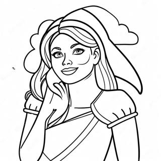 Rebecca Zamolo In Fun Costume Coloring Page 57264-45952