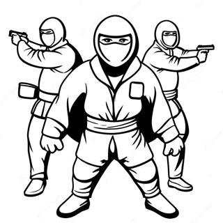 Spy Ninjas Coloring Page 5726-4676