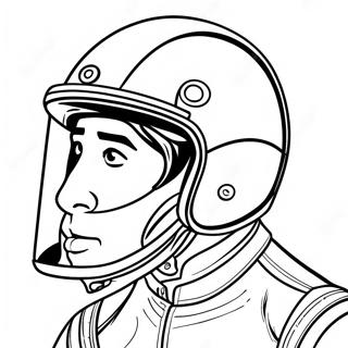 Colorful Jockey With A Bright Helmet Coloring Page 57274-45959