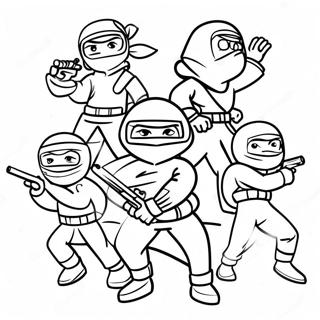 Ninja Spy Team Adventure Coloring Page 5727-4679