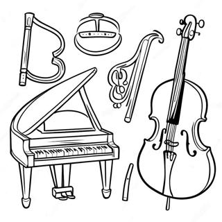 Musical Instruments Coloring Page 57284-45965