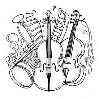 Musical Instruments Coloring Page 57284-45966