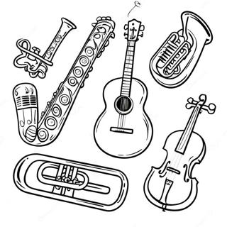 Musical Instruments Coloring Page 57284-45967