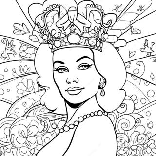 Queen Graffiti Coloring Page 57293-45970