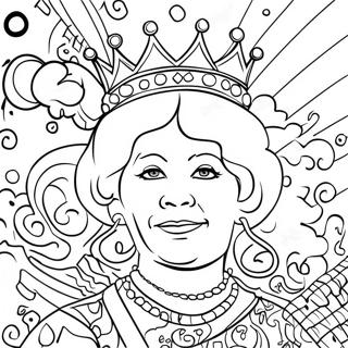 Queen Graffiti Coloring Page 57293-45971