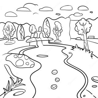 Mini Golf Course Coloring Page 57323-45992