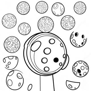 Colorful Mini Golf Balls Coloring Page 57324-45993