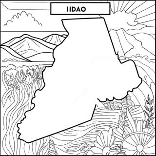 Idaho State Map Coloring Page 57333-46002