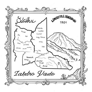 Idaho State Map Coloring Page 57333-46004