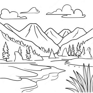 Beautiful Idaho Scenery Coloring Page 57334-46006