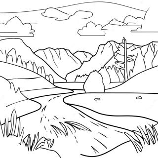 Beautiful Idaho Scenery Coloring Page 57334-46007