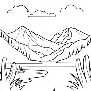 Beautiful Idaho Scenery Coloring Page 57334-46008