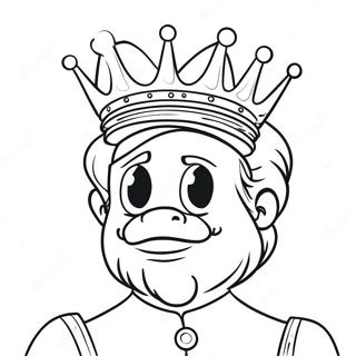 King Trollex With Colorful Hair Coloring Page 57354-46019