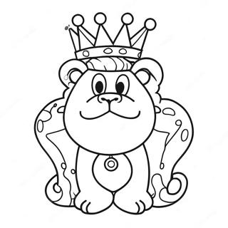 King Trollex With Colorful Hair Coloring Page 57354-46020