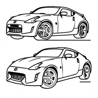 Nissan 370z Coloring Pages