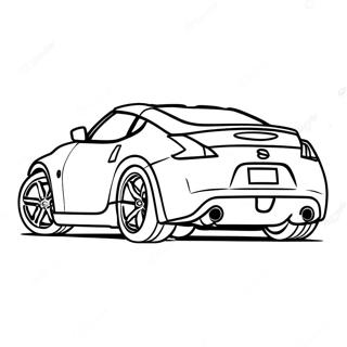 Nissan 370z Sports Car Coloring Page 57363-46026