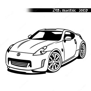 Nissan 370z Sports Car Coloring Page 57363-46027