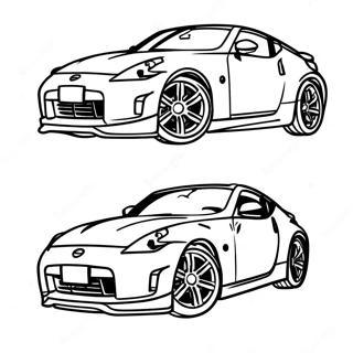 Nissan 370z Sports Car Coloring Page 57363-46028