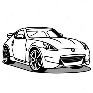 Nissan 370z In Motion Coloring Page 57364-46029