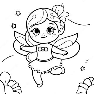 Moon Fairy Coloring Pages