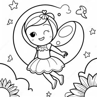 Moon Fairy Coloring Page 57373-46034