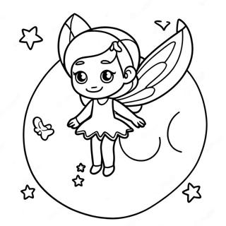 Moon Fairy Coloring Page 57373-46035