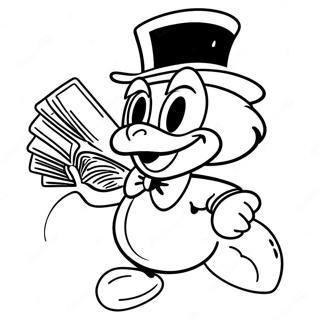 Adventurous Scrooge Mcduck Coloring Page 57384-46044