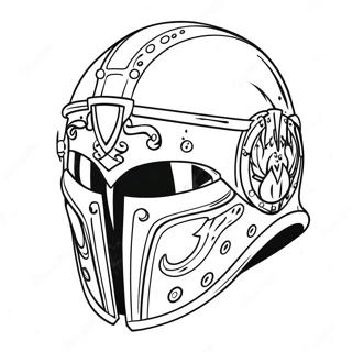 Colorful Helmet Of Salvation Coloring Page 57404-46061