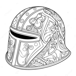 Colorful Helmet Of Salvation Coloring Page 57404-46062