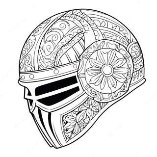 Colorful Helmet Of Salvation Coloring Page 57404-46063