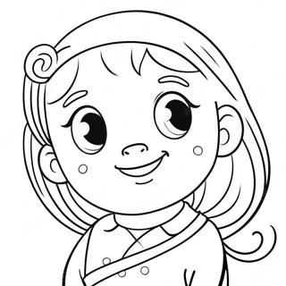 Cute Turning Red Miriam Coloring Page 57414-46072